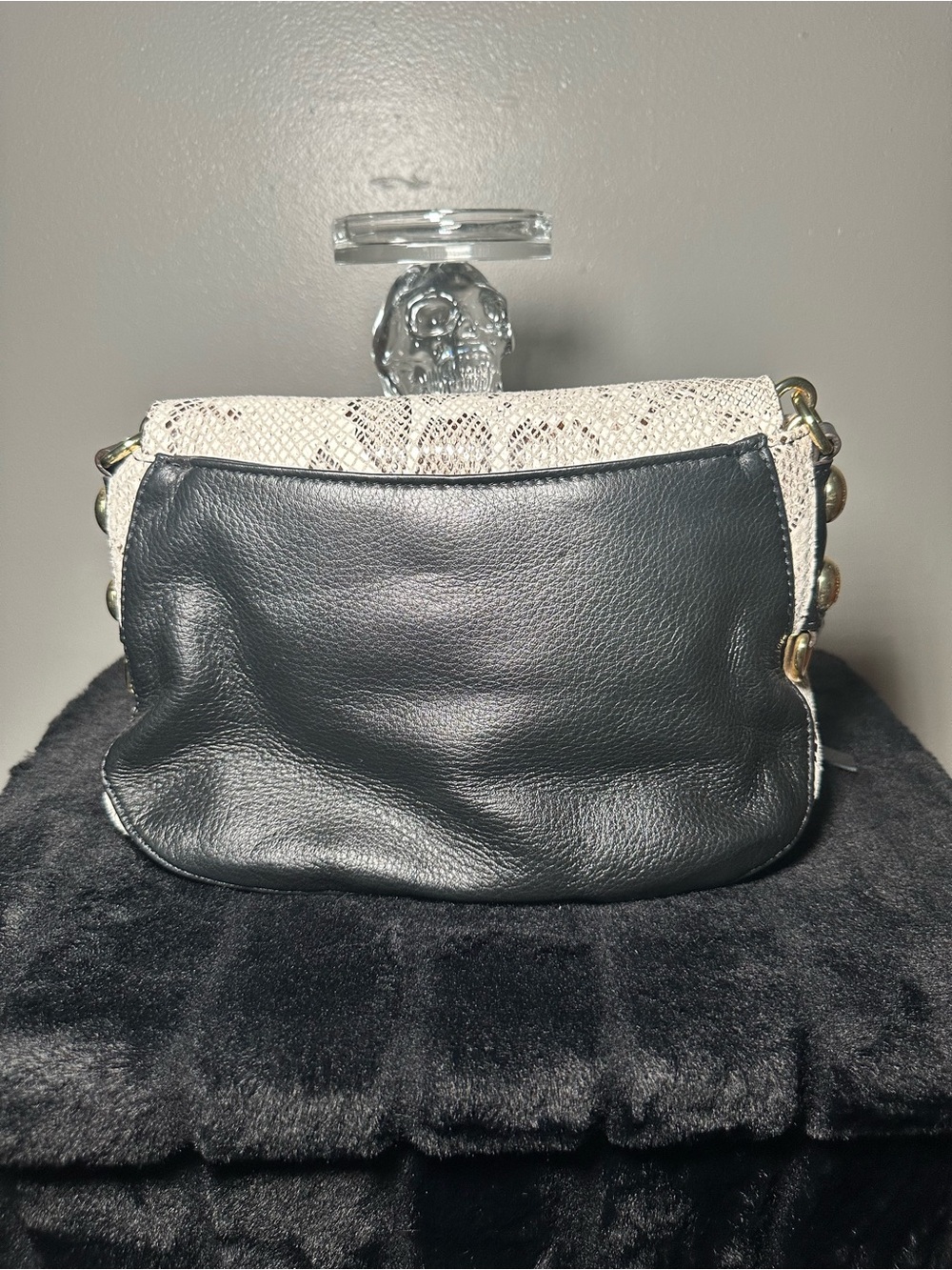 Aimee Kestenberg Snakeskin Print Crossbody Bag with Black Trim - Picture 2 of 7
